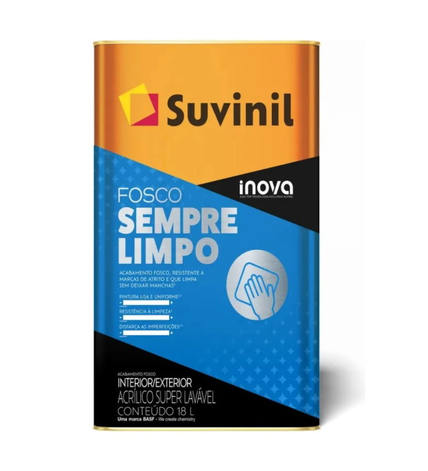 Imagem 1 de ACR FOSCO BRANCO 18L SEMPRE LIMPO SUVINIL