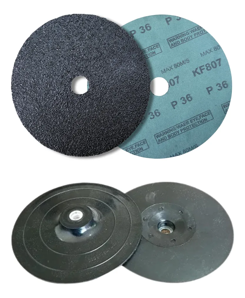 Imagem 1 de Disco de fibra para lixadeira (com suporte)