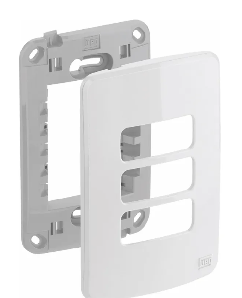 Imagem 1 de Placa de 3 módulos 4x2 para 3 dispositivos