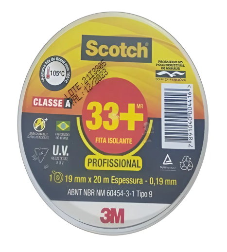 Fita isolante 10m profissional imagem 1
