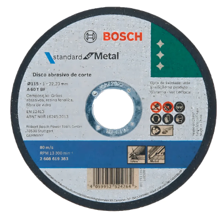 Disco de corte para inox (4 1/2") imagem 1