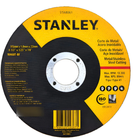 Disco de corte fino (4 1/2" - 115mm) imagem 1